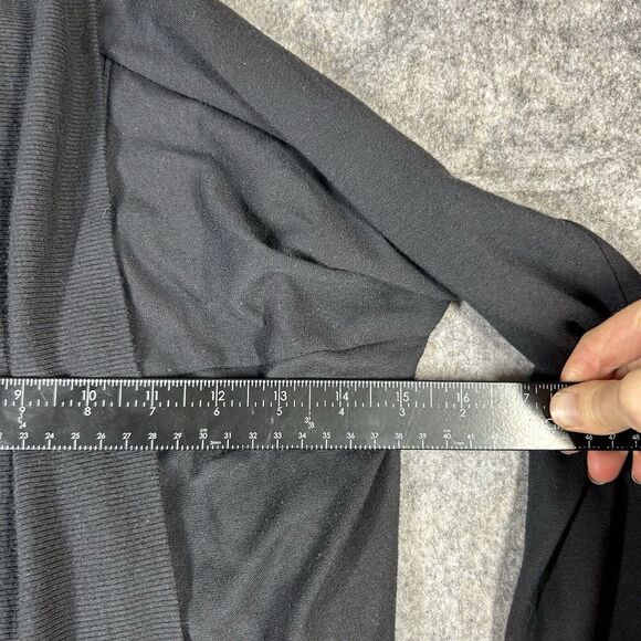 Athleta Cardigan Womens 2XS Pranayama Wrap Open Front Athletisure Black Yoga - Picture 4 of 6